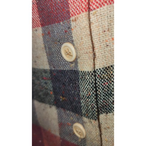 Vintage 1960s Womens Small Button Down Shirt Large Lapels SfPf Home•AP - Picture 7 of 10